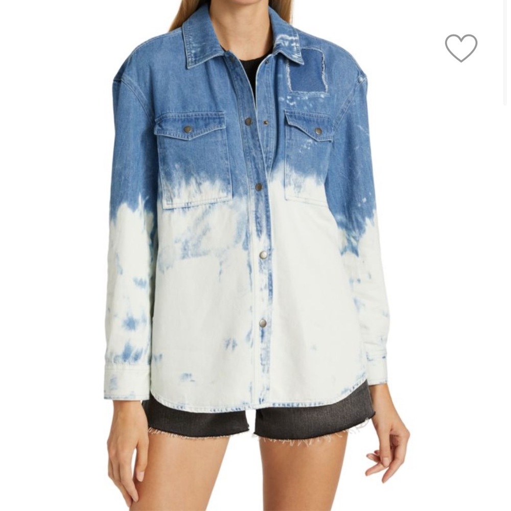 EUC RAILS Turner Bleached Denim Shirt
